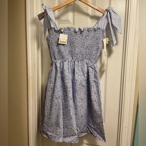 NWT Dondolo dress floral Anchor smoked top dress sz.XL10/12